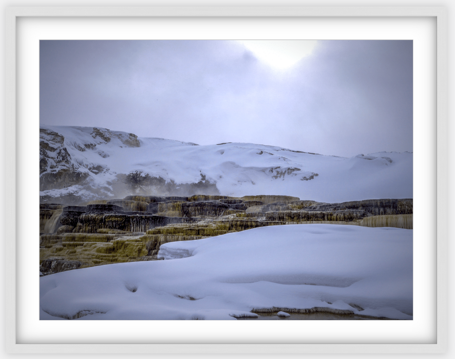 Mammoth Hot Springs Framed Print