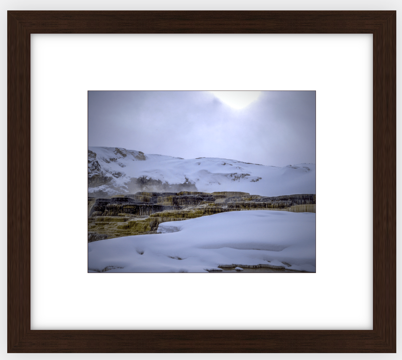 Mammoth Hot Springs Framed Print