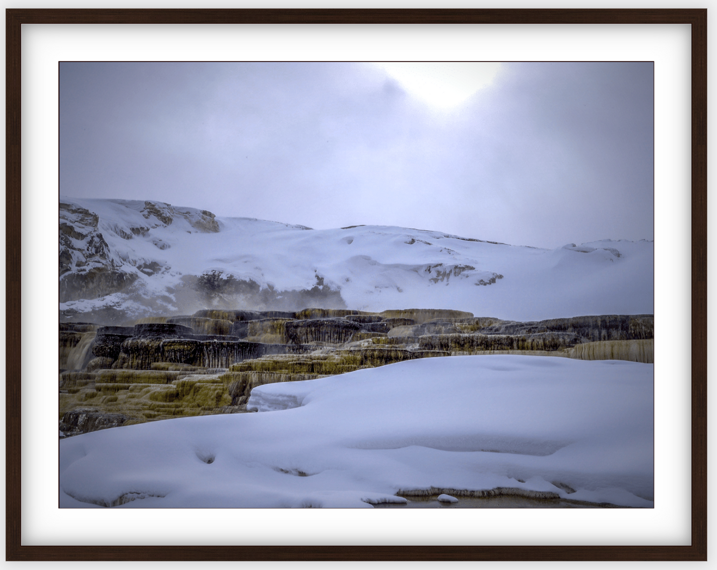 Mammoth Hot Springs Framed Print