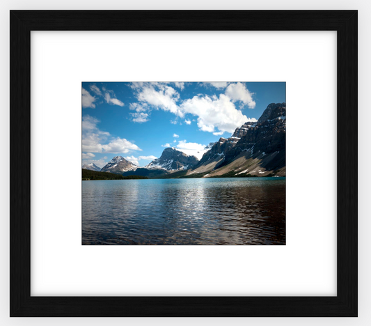 Canadian Bow Lake Glaciers Framed Print