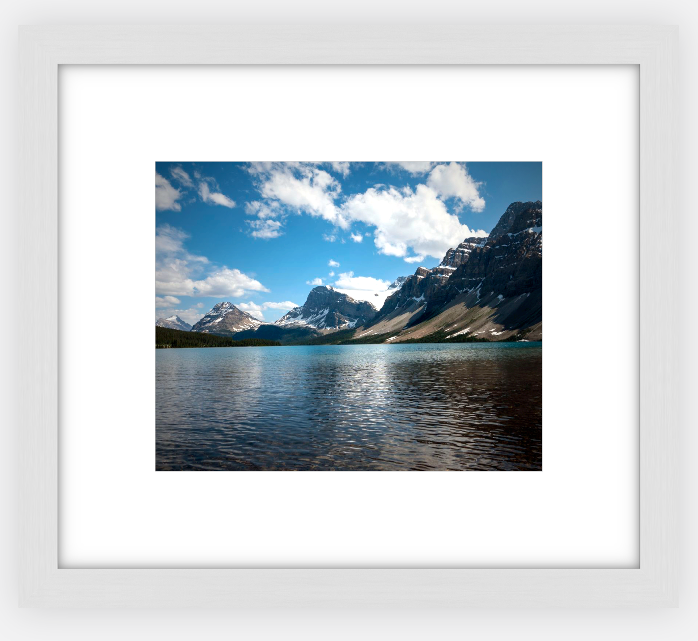 Canadian Bow Lake Glaciers Framed Print