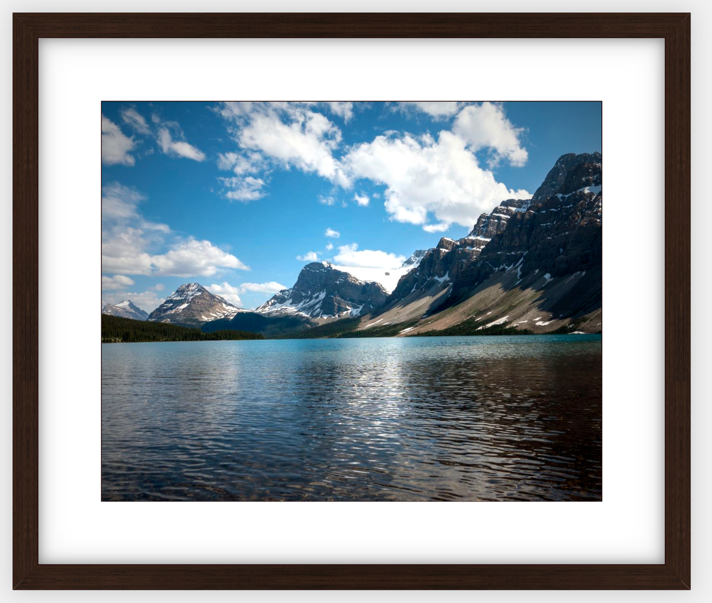 Canadian Bow Lake Glaciers Framed Print