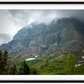 Montana Cloudy Glacier Framed Print