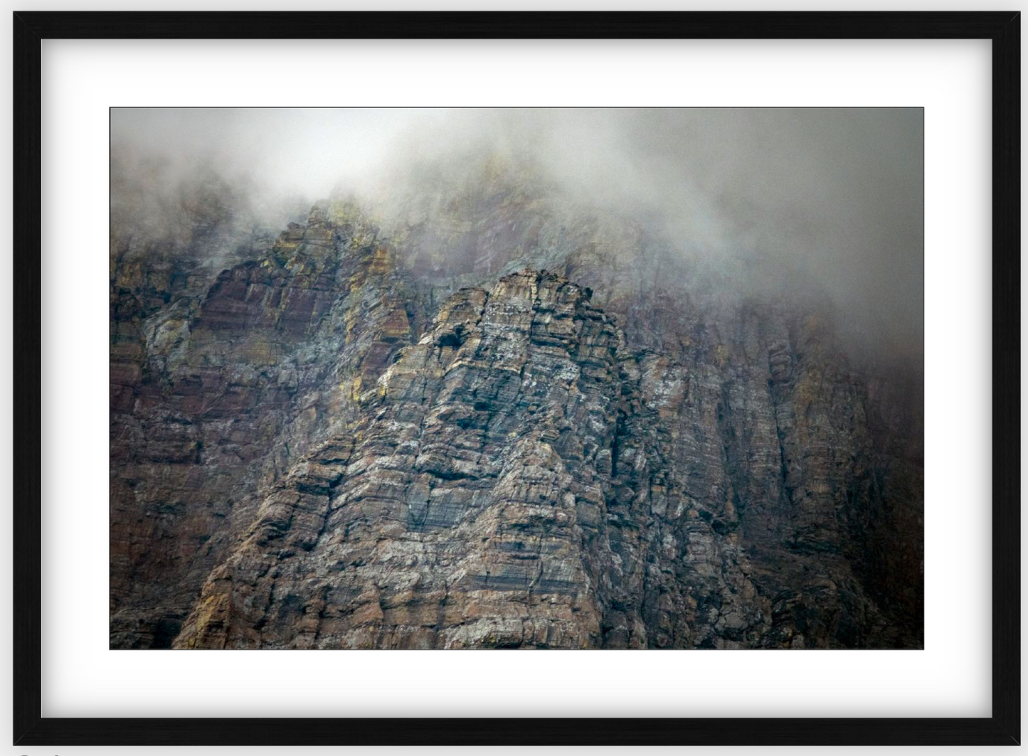 Montana Clouds Glacier Framed Print