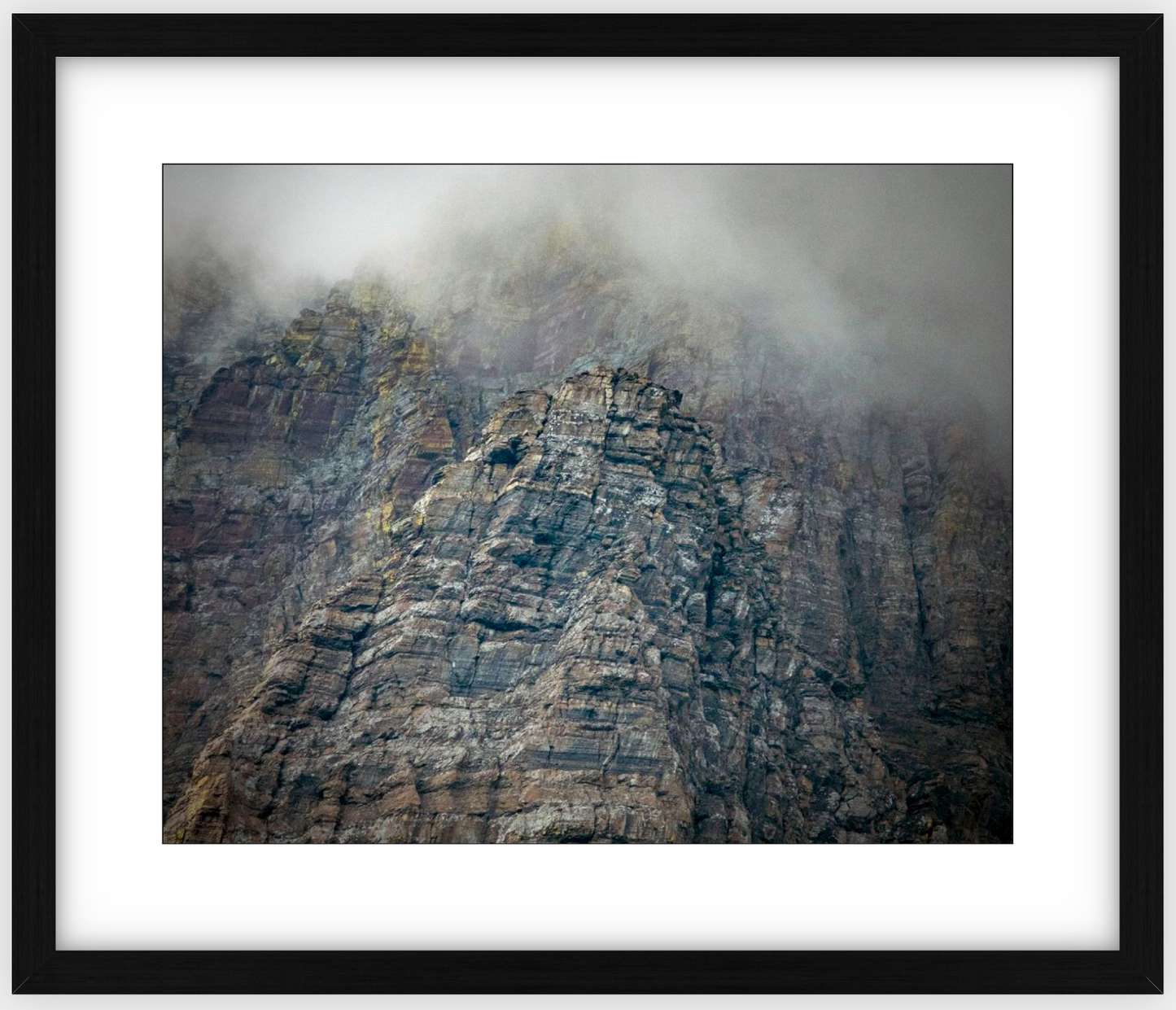 Montana Clouds Glacier Framed Print