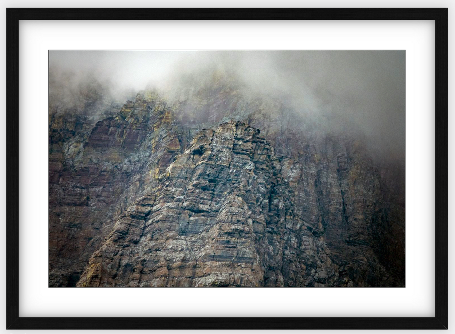 Montana Clouds Glacier Framed Print