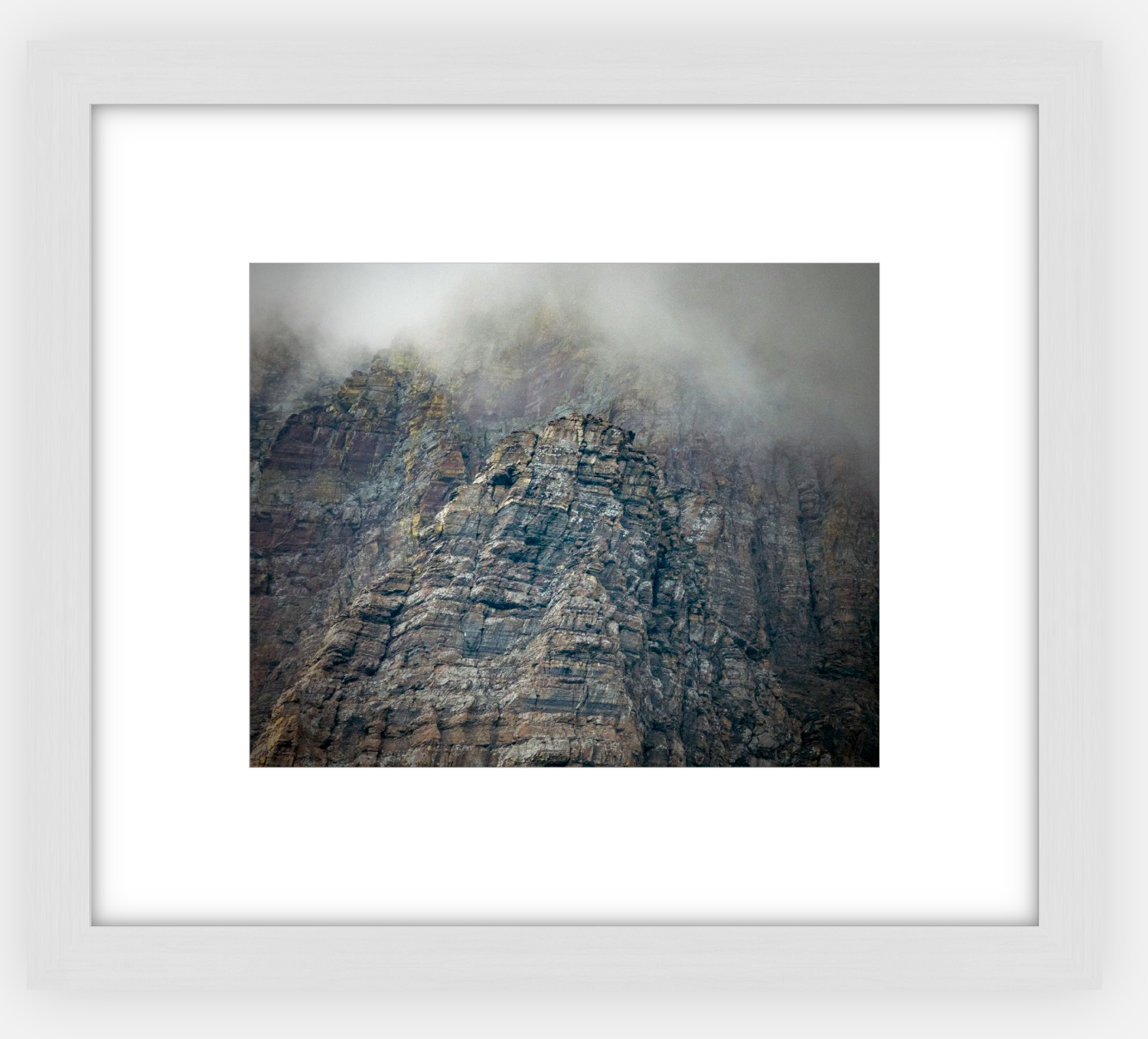 Montana Clouds Glacier Framed Print