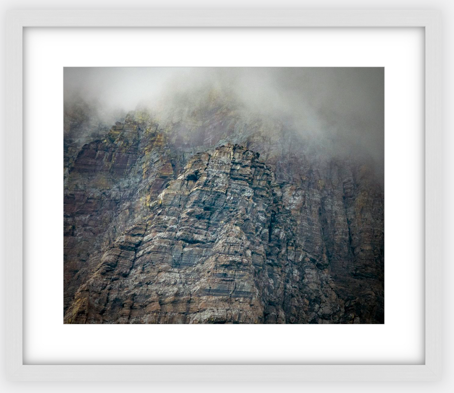 Montana Clouds Glacier Framed Print