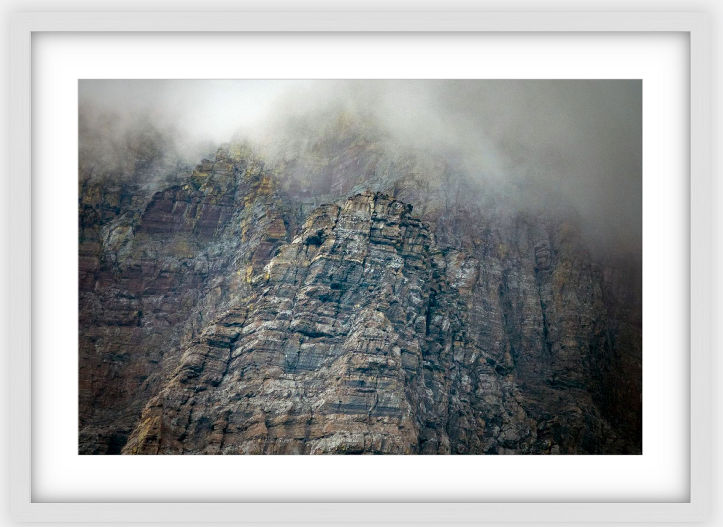 Montana Clouds Glacier Framed Print