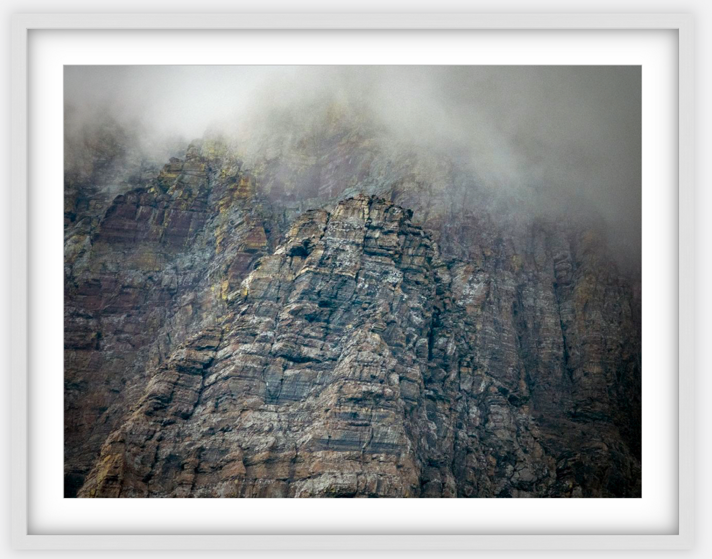 Montana Clouds Glacier Framed Print