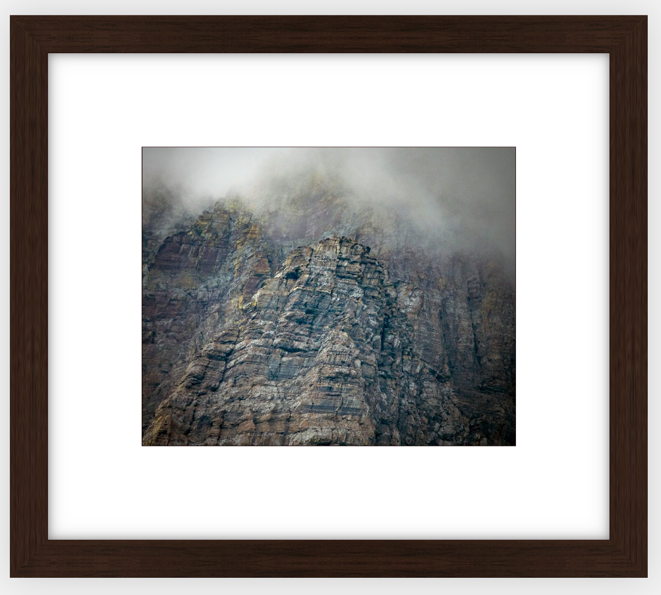 Montana Clouds Glacier Framed Print