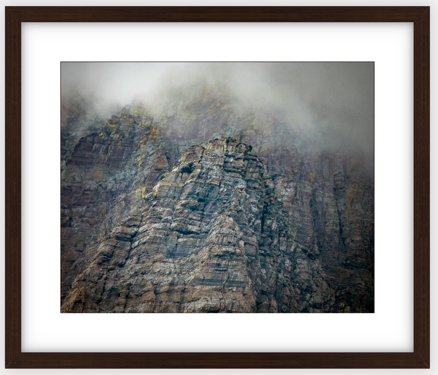 Montana Clouds Glacier Framed Print