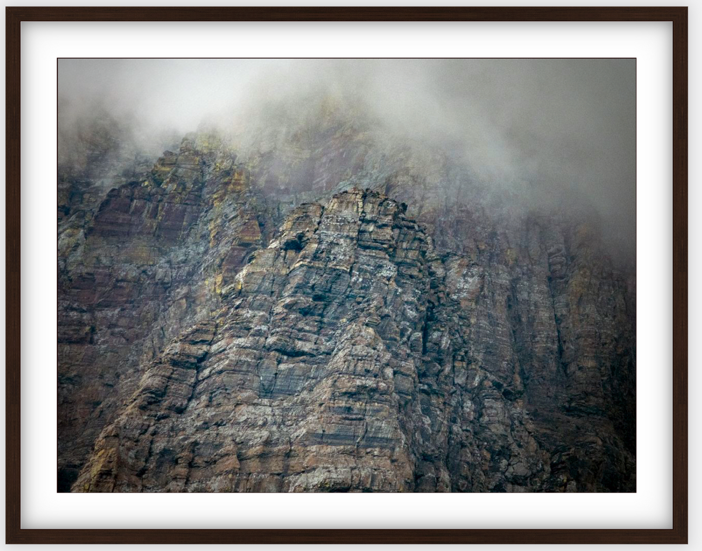 Montana Clouds Glacier Framed Print