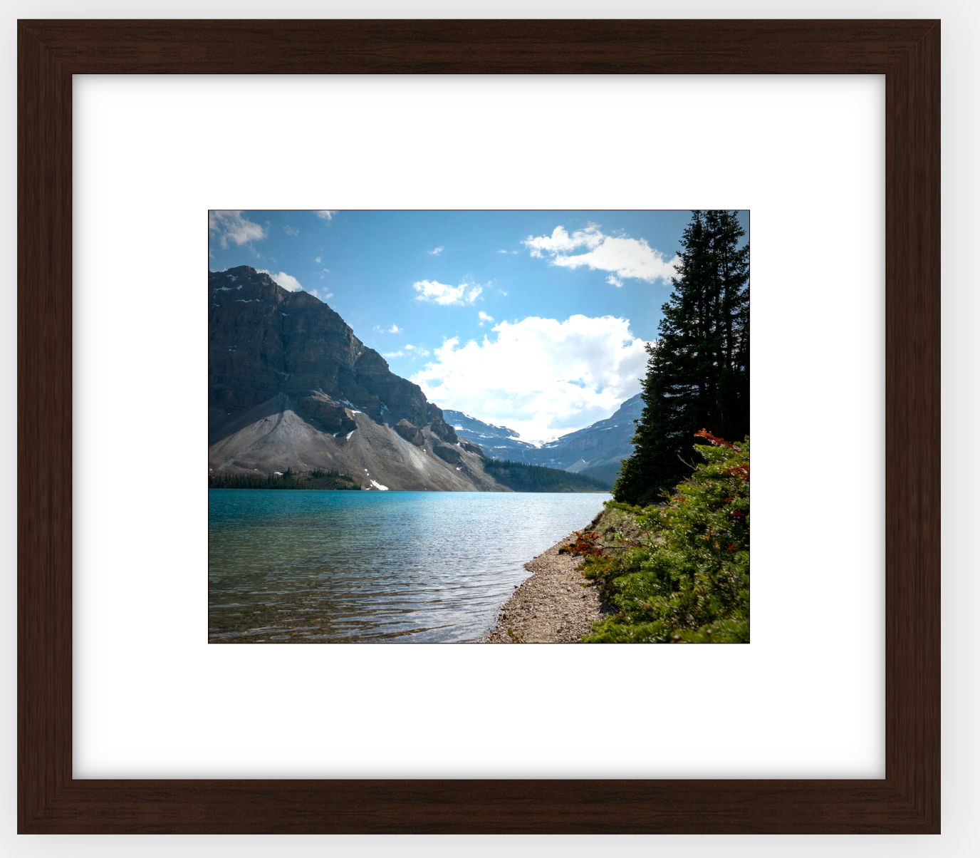 Bow Lake Canada Framed Print