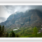 Montana Cloudy Glacier Framed Print