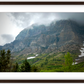 Montana Cloudy Glacier Framed Print