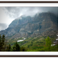 Montana Cloudy Glacier Framed Print