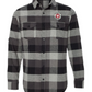 Yanasa Trading Company Long Sleeve Flannel Grey And Black