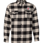 Yanasa Trading Company Long-Sleeve-Flannel-Ecru-And-Black