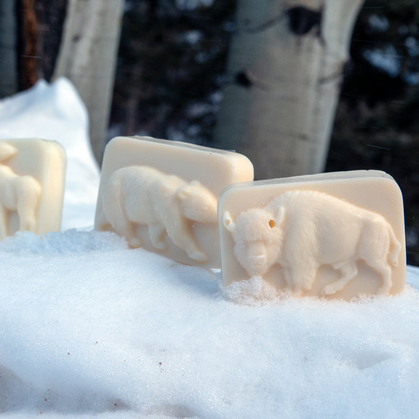 Bison Tallow Soap Raised Wild Animal Figures (Balsam)