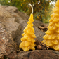 Small Christmas Tree 3.5" Beeswax Candle