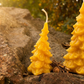 Small Christmas Tree 3.5" Beeswax Candle
