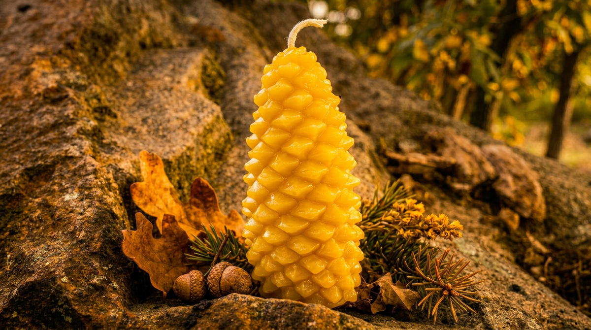 Woodland Harvest — Pure Beeswax Candle Collection