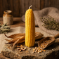 Corn Cob Pure Beeswax Candle