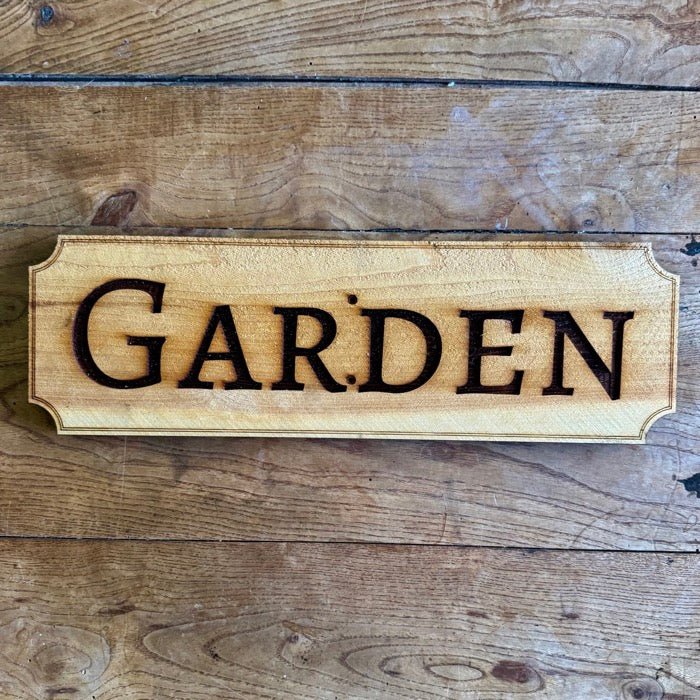 Garden Sign - Made in USA with American Cedar