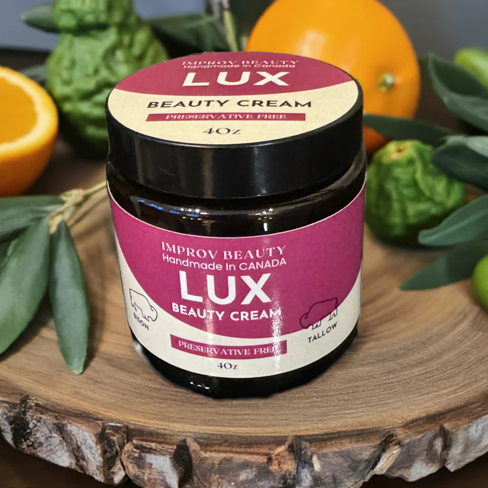 LUX Bison Tallow Beauty Cream NEW Glass Jar