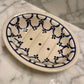Hand-painted Polish Floral Ceramic Soap Dish - Light Floral
