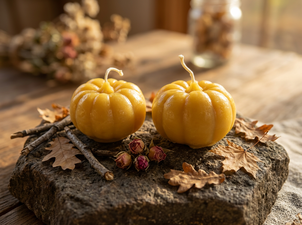 Harvest Squash Pure Beeswax Candle